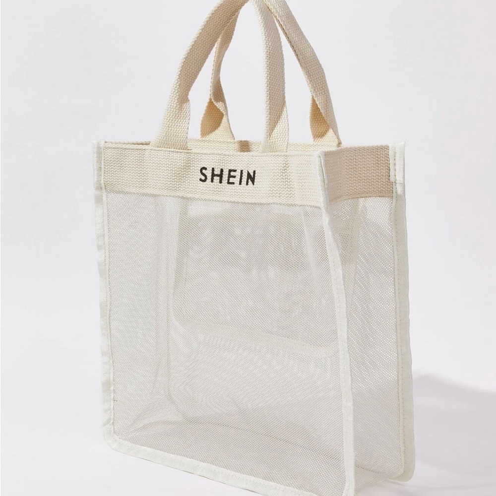 Small mesh canvas tote bag - Picture 2 of 12